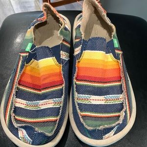 Mens Sanuk Vagabond striped Size 11 VGUC